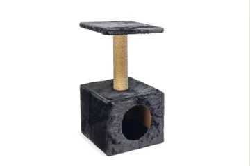 Beeztees christa - krabpaal - zwart - 30x30x57 cm