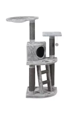 Beeztees dominjo - krabpaal - grijs - 50x50x123 cm