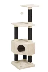 Beeztees figado - krabpaal - creme - 40x40x135 cm