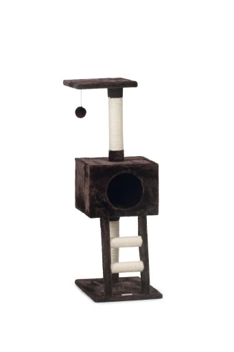 Beeztees homira - krabpaal - bruin - 40x35x110 cm
