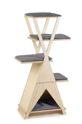 Beeztees mirza - krabpaal - hout - 70x40x135 cm