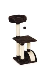 Beeztees tanica - krabpaal - bruin - 35x35x82 cm