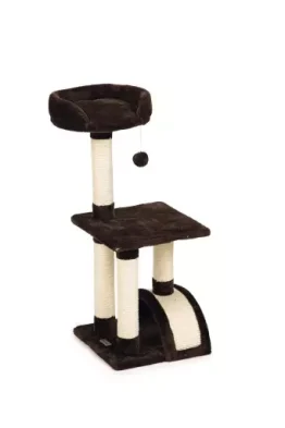 Beeztees tanica - krabpaal - bruin - 35x35x82 cm