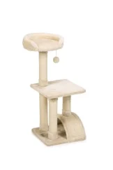 Beeztees tanica - krabpaal - creme - 35x35x82 cm