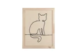 Designed by lotte sammy - krabplank - hout - 50x40x2 cm