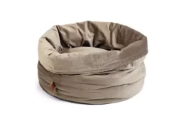 Designed by lotte fluco - kattenmand - fluweel - grijs - 45x45x35 cm